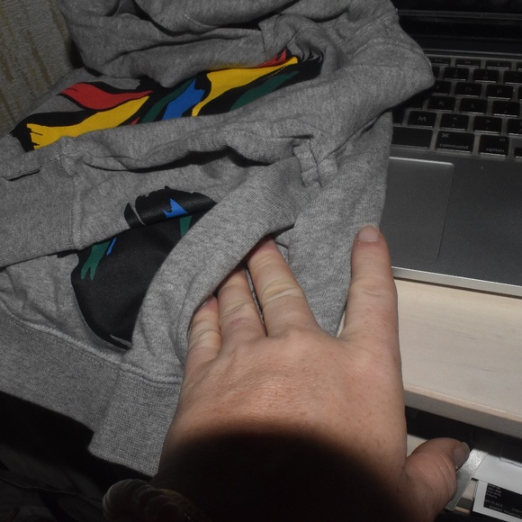 Stella McCartney Kids Soft Gray Hooded Sweatshirt Size 2 - Picture 6 of 7